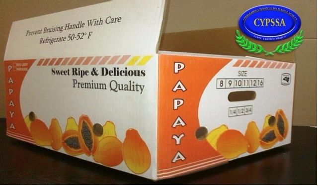 CAJA PARA PAPAYA IMPRESA